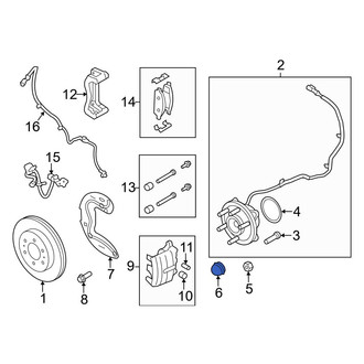 Ford OE - Front Wheel Bearing Dust Cap