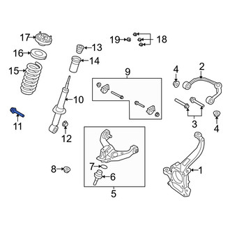 Ford OE - Lower Suspension Shock Absorber Bolt