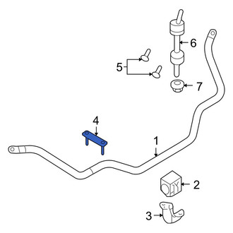 Ford OE - Suspension Stabilizer Bar Bracket Bolt