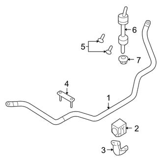 Ford OE - Front Suspension - Stabilizer Bar & Components (FX4 / King Ranch / Lariat / Platinum / STX / XL / XLT 4WD)