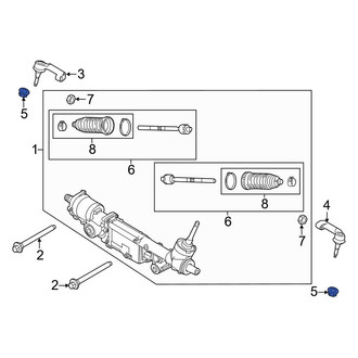 Ford OE - Front Suspension Stabilizer Bar Link Nut