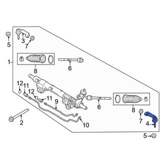 Ford OE - Inner Steering Tie Rod End