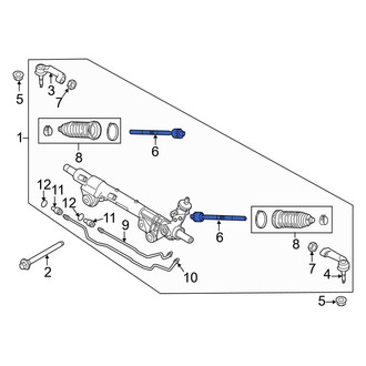 Ford OE - Inner Steering Tie Rod End