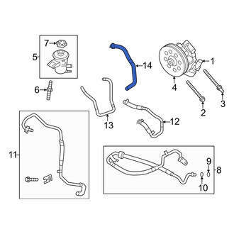 Ford OE - Power Steering Return Hose