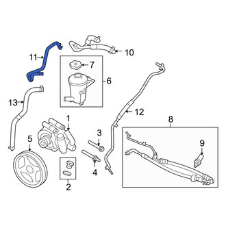 Ford OE - Power Steering Return Hose
