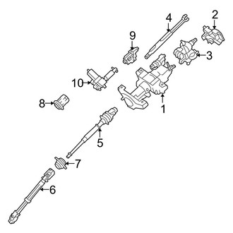 Ford OE - Steering Column Assembly (FX2 / FX4 / Harley-Davidson Edition / King Ranch / Lariat / Platinum / STX / XL / XLT)