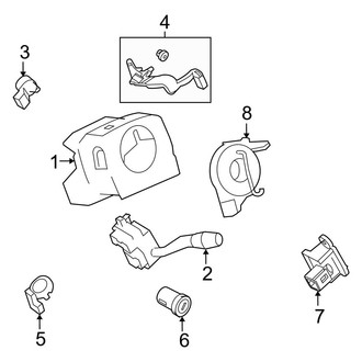 Ford OE - Steering Column - Shroud, Switches & Levers (FX2 / FX4 / Harley-Davidson Edition / King Ranch / Lariat / Platinum / STX / XL / XLT)