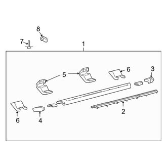 Ford OE - Cab - Running Board (Production, Type 1, Tubular Anodized), (Regular Cab)