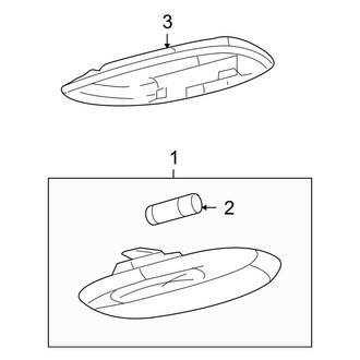 Ford OE - Cab - Interior Lamps (Regular Cab), (Regular Cab)
