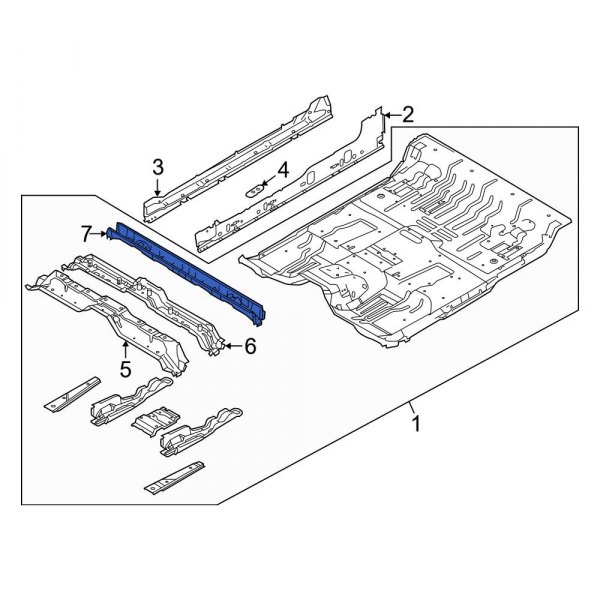 Floor Pan Crossmember