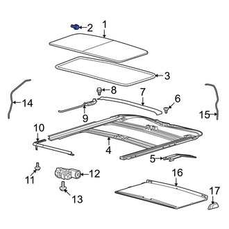 Ford OE - Sunroof Glass Screw