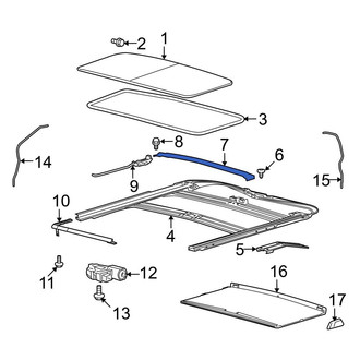 Ford OE - Sunroof Drip Rail