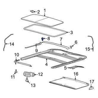 Ford OE - Sunroof Drain Hose Screw