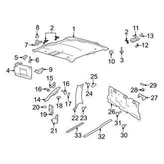 Ford OE - Headliner Clip