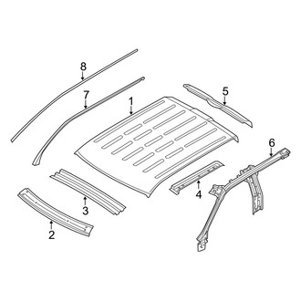 Ford OE - Cab - Roof & Components (FX2 / FX4 / Harley-Davidson Edition / King Ranch / Lariat / Platinum / XL / XLT SuperCrew)