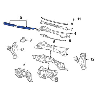 Ford OE - Left Cowl Cover