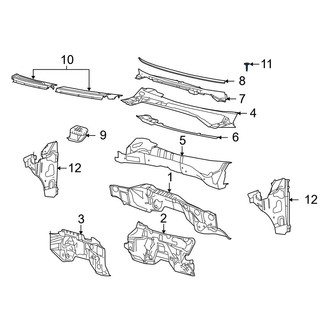 Ford OE - Cowl Cover Clip