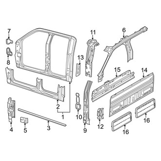 Ford OE - Cab - Aperture Panel (FX4 / King Ranch / Lariat / Platinum / XLT SuperCrew)