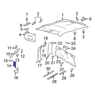 Ford OE - Left Kick Panel Trim