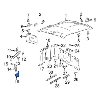 Ford OE - Right Upper Cowl Side Panel