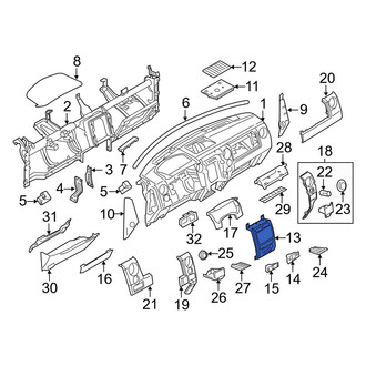 Ford OE - Center Instrument Panel Bezel