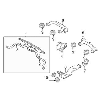 Ford OE - Instrument Panel - Ducts (With Flow Through Console)