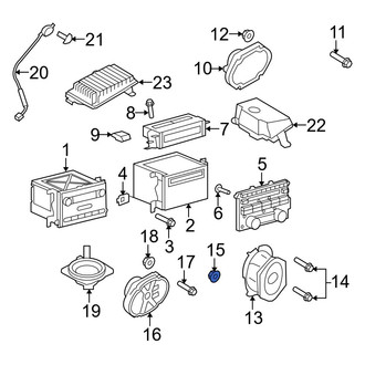 Ford OE - Bumper Cover Support Rail Nut