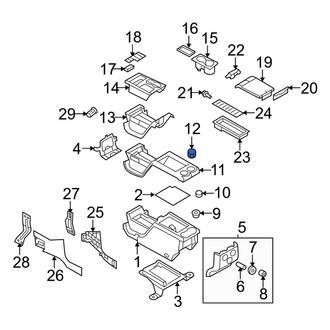 Ford OE - Rear Left Console Cup Holder