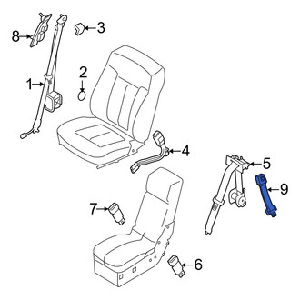Ford OE - Rear Seat Belt Extension