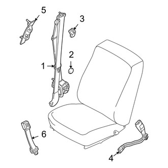 Ford OE - Restraint Systems - Front Seat Belts (Bucket Seats)
