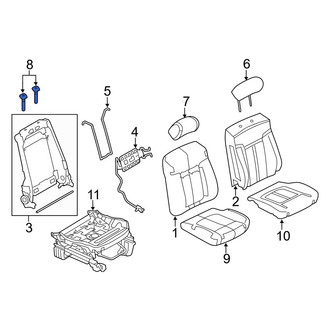 Ford OE - Front Headrest Guide