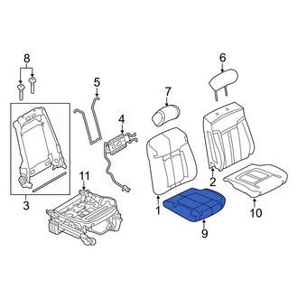 Ford OE - Front Right Seat Cover