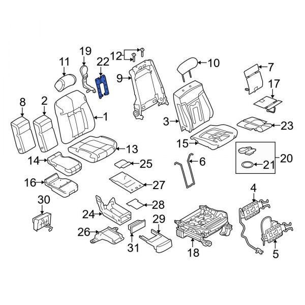 Climate Controlled Seat Duct