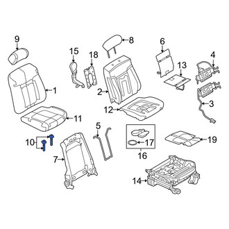 Ford OE - Rear Headrest Guide
