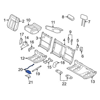 Ford OE - Rear Left Seat Back Recliner Adjustment Handle