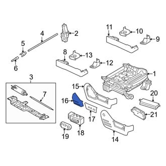 Ford OE - Left Seat Trim Panel Cap