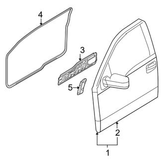 Ford OE - Front Door - Door & Components (FX2 / FX4 / Lariat / STX / XL / XLT SuperCab)