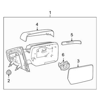 Ford OE - Front Door - Outside Mirrors (W/O Heat, W/O Trailer Tow), (FX2 / FX4 / Harley-Davidson Edition / King Ranch / Lariat / Platinum / STX / XL / XLT)