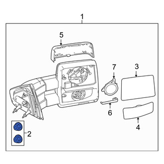 Ford OE - Door Mirror Housing Nut