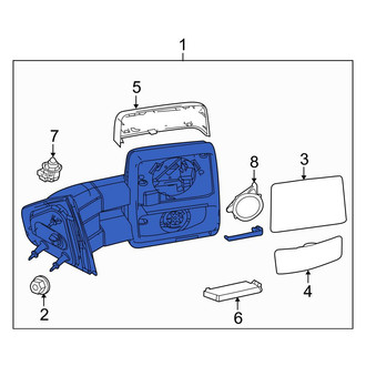 Ford OE - Front Left Door Mirror