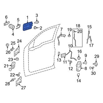 Ford OE - Front Left Outer Exterior Door Handle