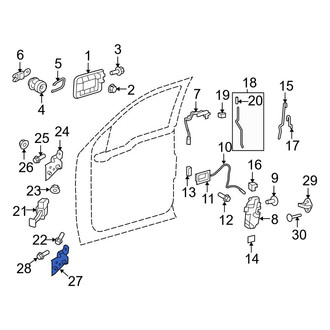 Ford OE - Front Left Lower Door Hinge