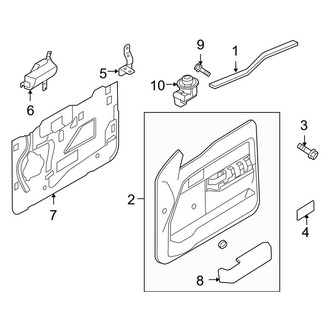 Ford OE - Front Door - Interior Trim (Manual Window)