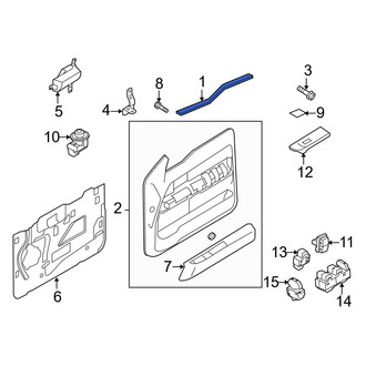 Ford OE - Front Inner Door Window Belt Weatherstrip