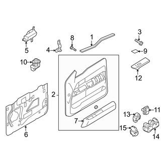 Ford OE - Front Door - Interior Trim (Power Window)
