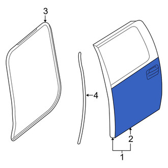Ford OE - Rear Left Outer Door Outer Panel