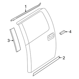 Ford OE - Rear Door - Exterior Trim
