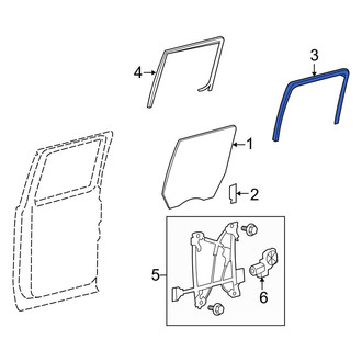 Ford OE - Rear Left Window Channel