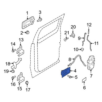 Ford OE - Rear Left Inner Interior Door Handle