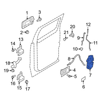 Ford OE - Rear Left Door Latch Assembly
